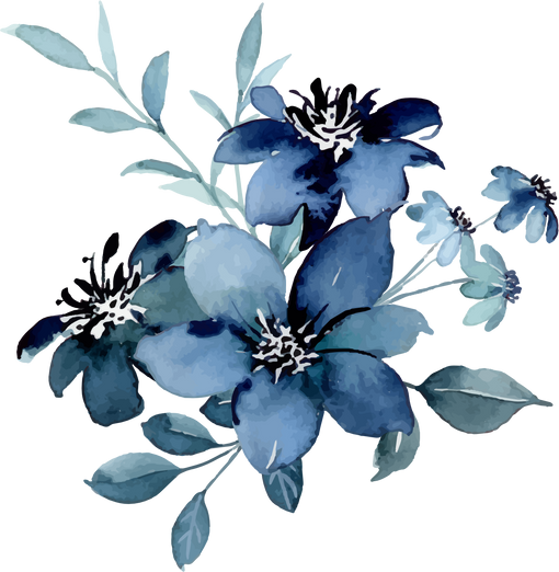 blue flowers