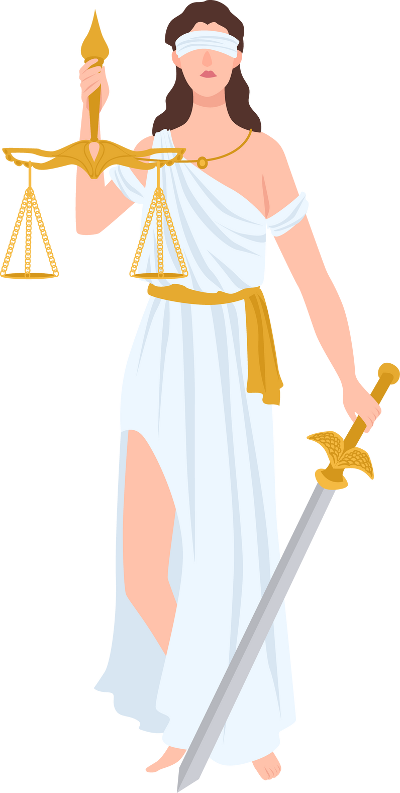 Themis Standing Illustration