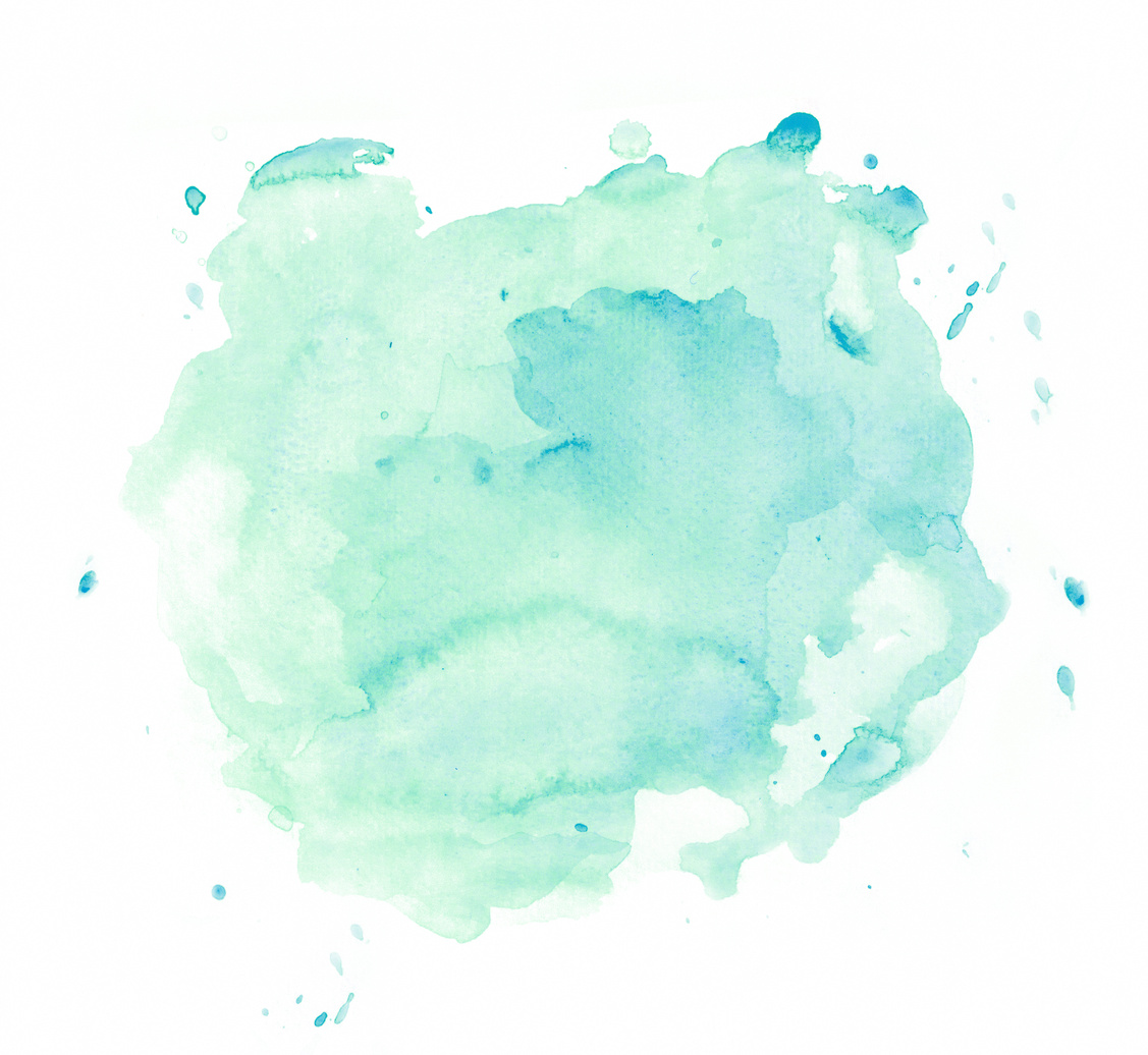 green watercolor spot