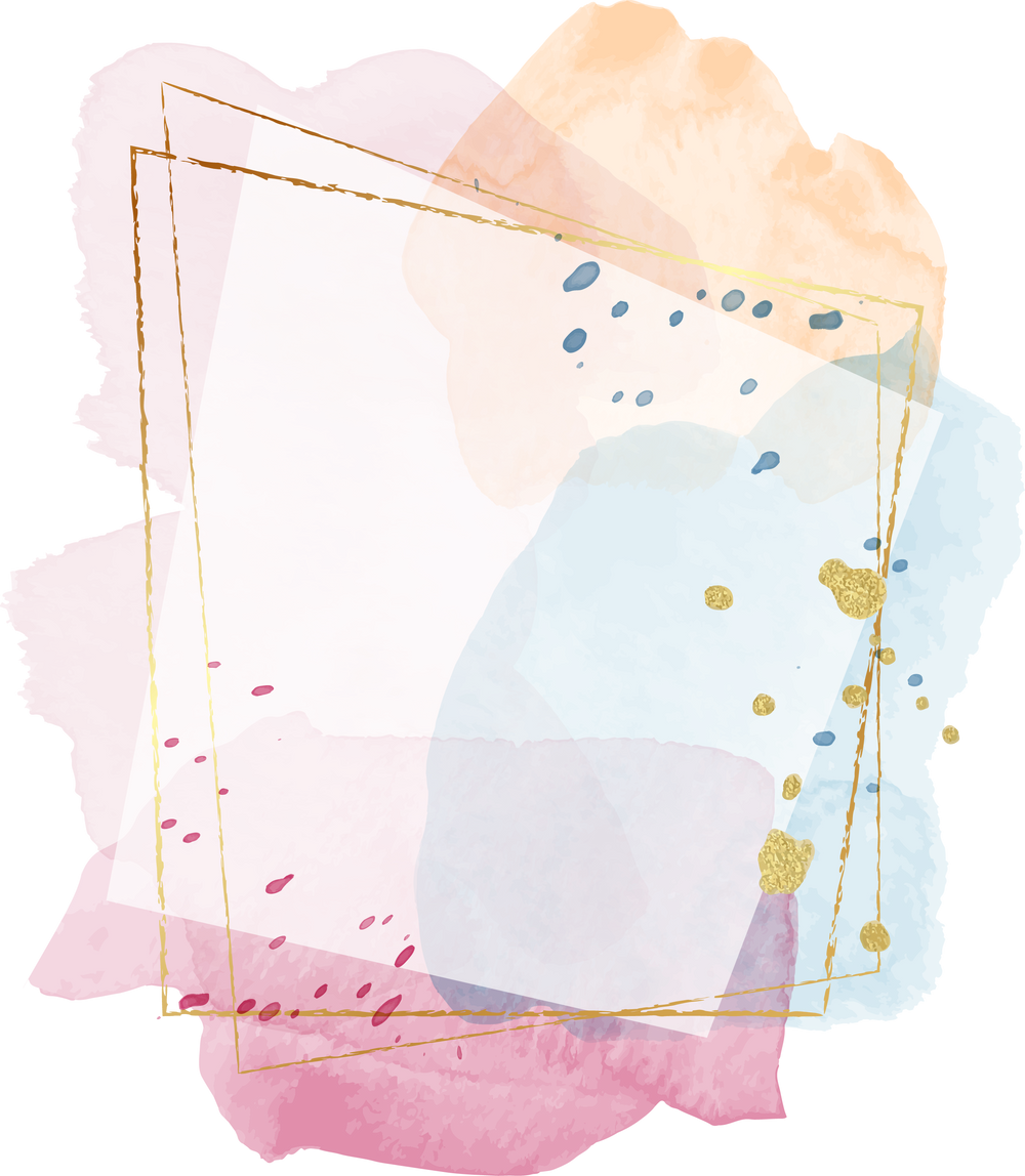 Watercolor frame background