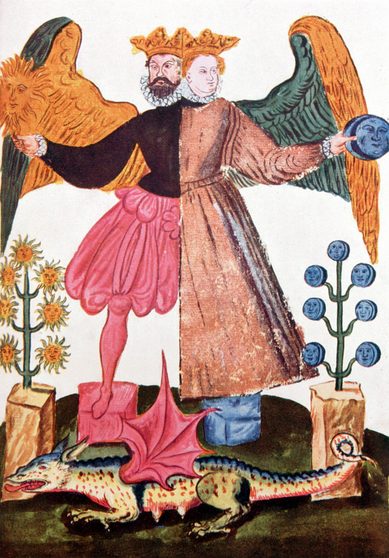 The Hermetic Androgyne from German manuscript