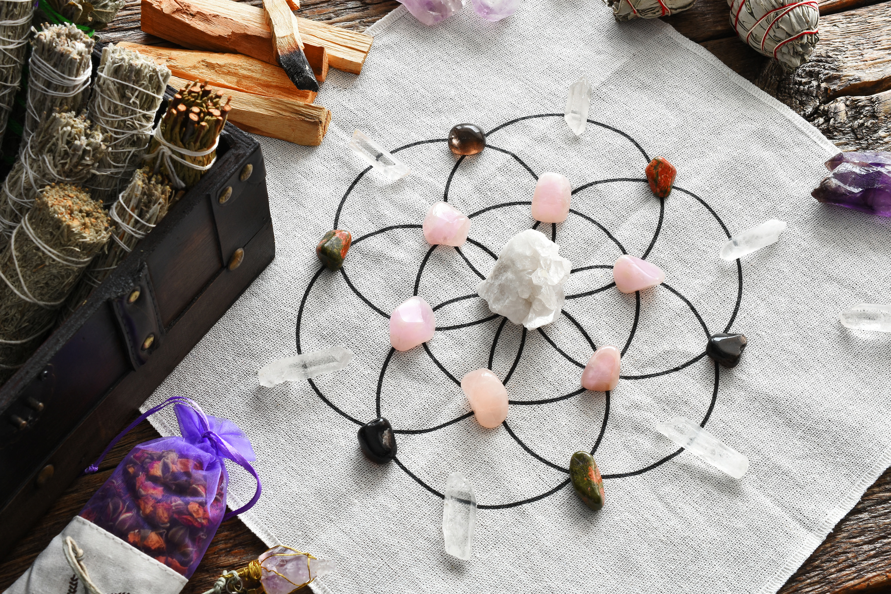 Spiritually Healing Crystal Energy Grid